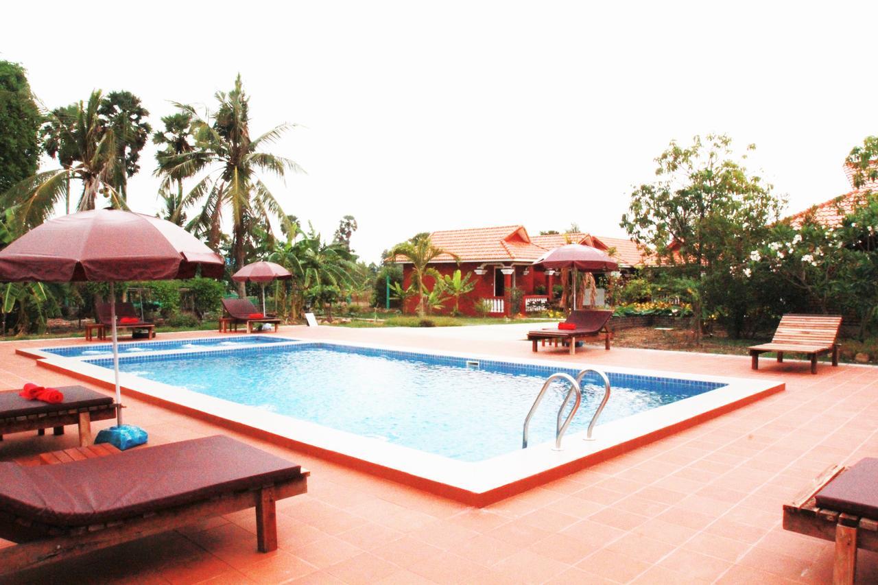 Phoumrumduol Bungalow Kampot Esterno foto